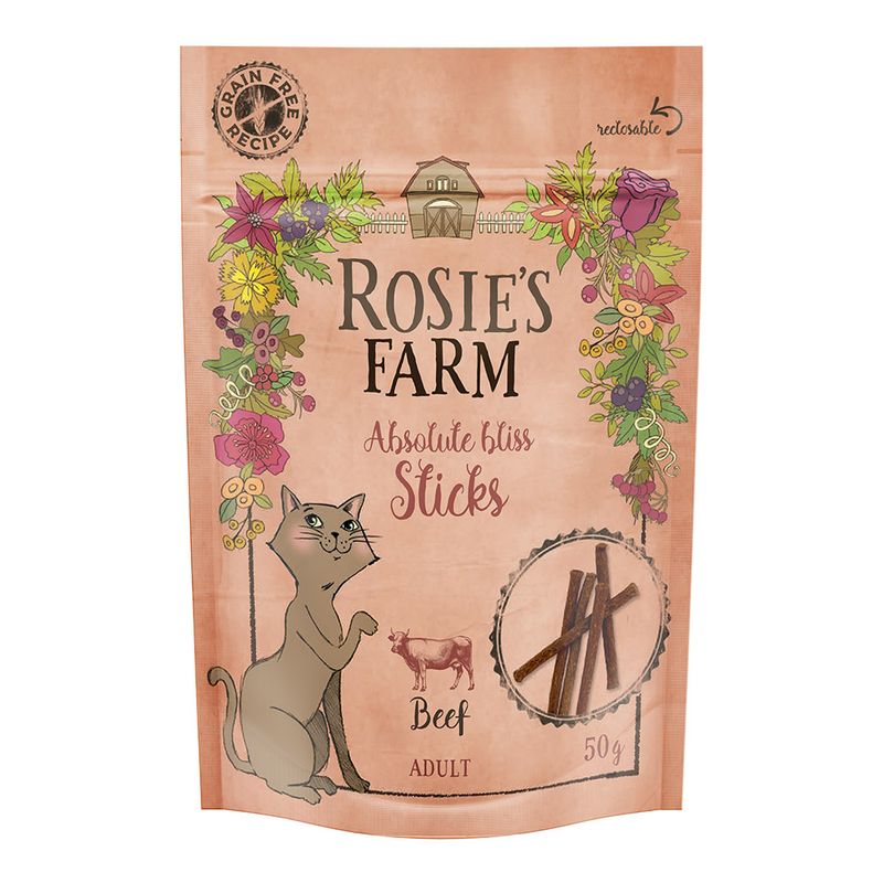 Rosie's Farm Cat Snack "Sticks" - Beef